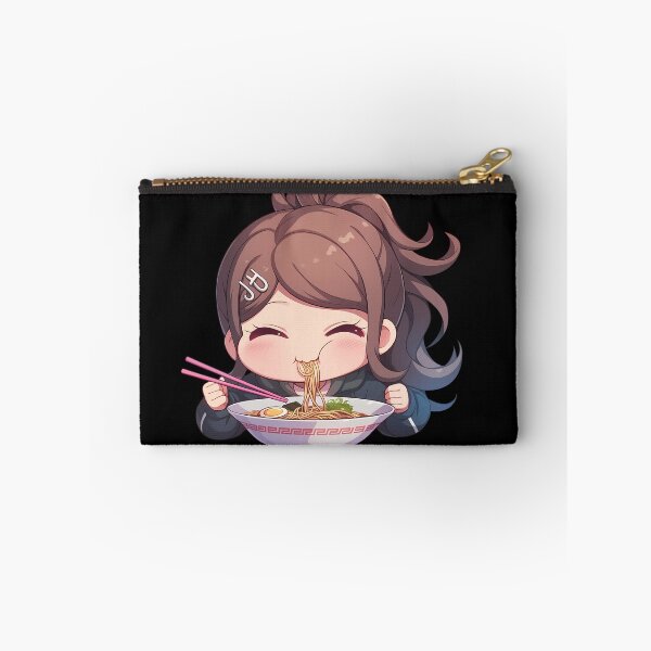Item preview, Aoi Asahina Eating Ramen Joyfully Danganronpa Anime Kawaii Chibi designed and sold by Raslbazola.