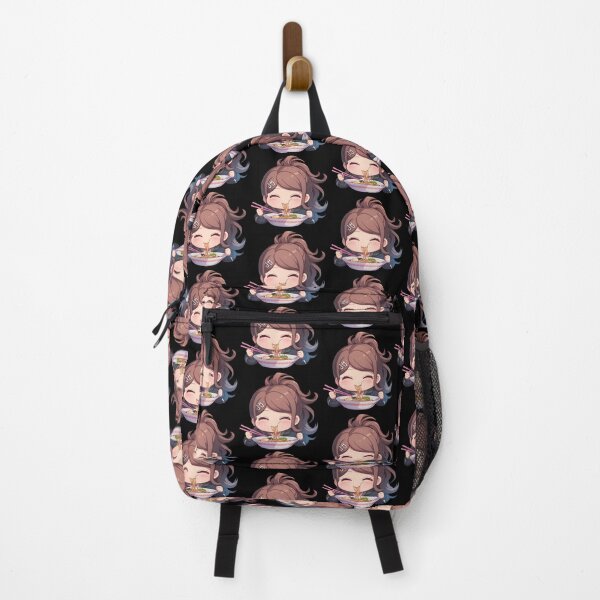 Item preview, Aoi Asahina Eating Ramen Joyfully Danganronpa Anime Kawaii Chibi designed and sold by Raslbazola.