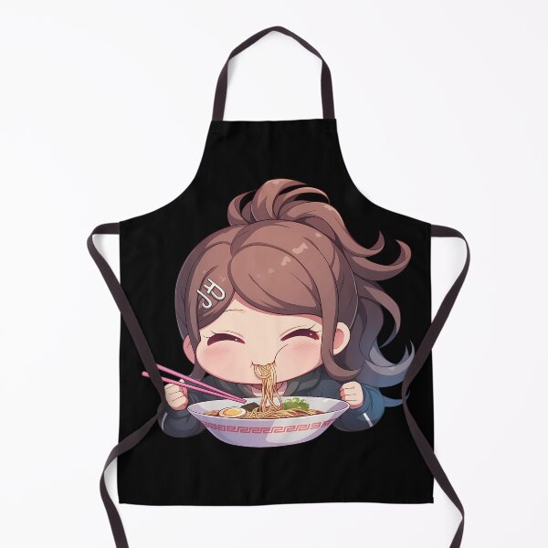 Item preview, Aoi Asahina Eating Ramen Joyfully Danganronpa Anime Kawaii Chibi designed and sold by Raslbazola.