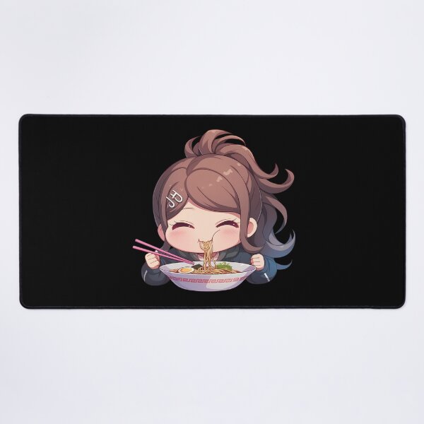 Item preview, Aoi Asahina Eating Ramen Joyfully Danganronpa Anime Kawaii Chibi designed and sold by Raslbazola.