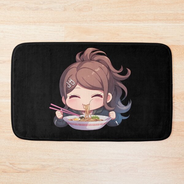 Item preview, Aoi Asahina Eating Ramen Joyfully Danganronpa Anime Kawaii Chibi designed and sold by Raslbazola.
