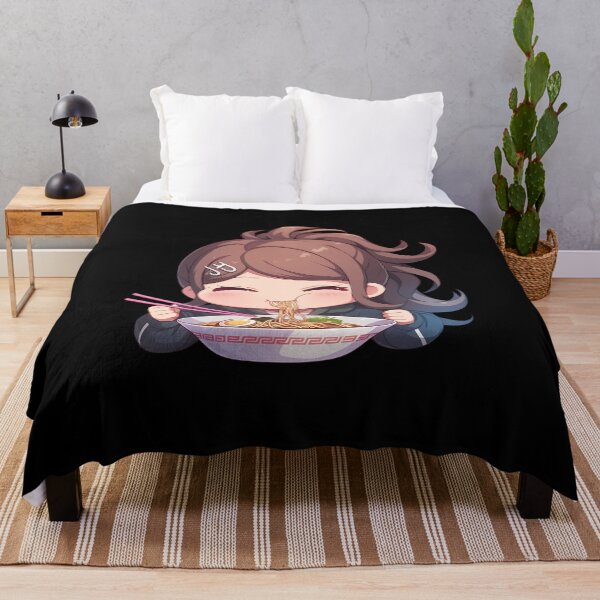 Item preview, Aoi Asahina Eating Ramen Joyfully Danganronpa Anime Kawaii Chibi designed and sold by Raslbazola.