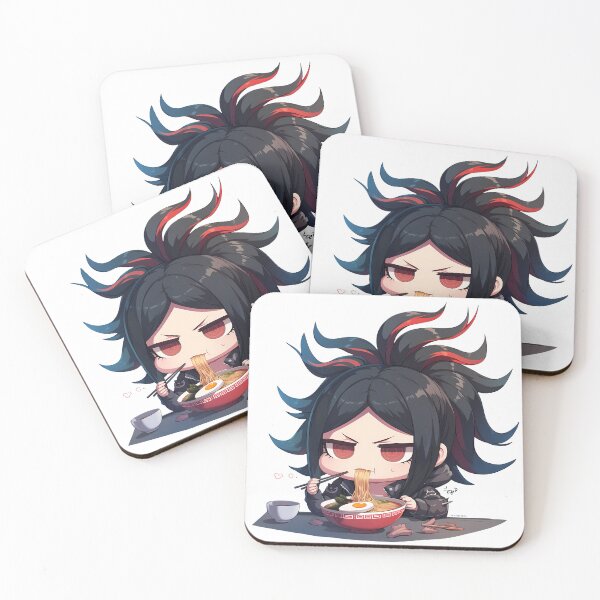 Item preview, Mukuro Ikusaba Eating Ramen Danganronpa Anime Chibi Kawaii Moment designed and sold by Raslbazola.