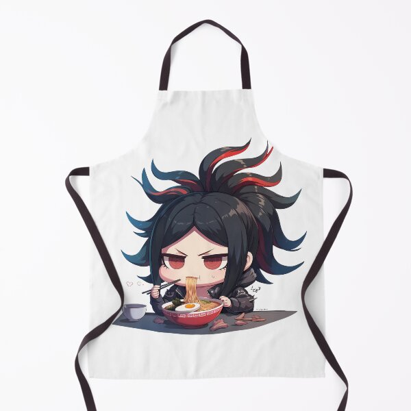 Item preview, Mukuro Ikusaba Eating Ramen Danganronpa Anime Chibi Kawaii Moment designed and sold by Raslbazola.