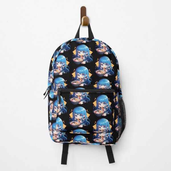 Item preview, Sayaka Maizono Eating Ramen Happily Danganronpa Anime Kawaii Chibi designed and sold by Raslbazola.