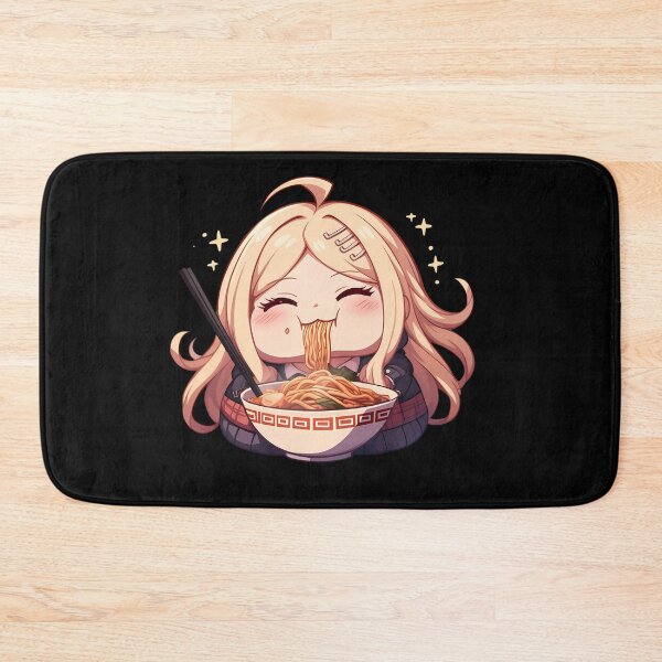 Item preview, Kaede Akamatsu Enjoying Ramen Danganronpa Anime Kawaii Chibi Style designed and sold by Raslbazola.