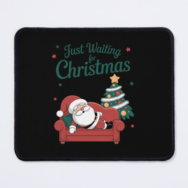 Item preview, Just Waiting For Christmas Santa Funny Holiday Tree Sublimation designed and sold by HaileyRobel.