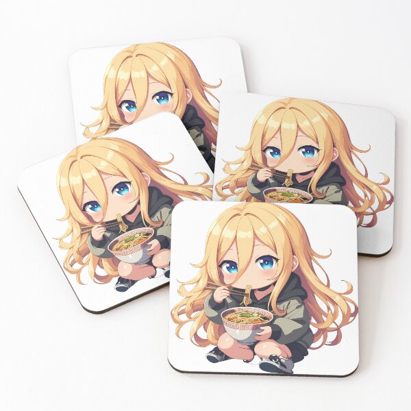 Item preview, Rachel Gardner Eating Ramen Kawaii Angels of Death Anime Chibi designed and sold by Raslbazola.
