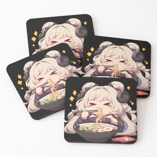 Item preview, Formidable disfrutando del ramen Azur Lane Anime Kawaii Chibi Girl designed and sold by Raslbazola.