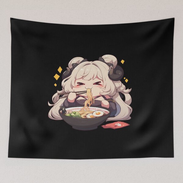 Item preview, Formidable disfrutando del ramen Azur Lane Anime Kawaii Chibi Girl designed and sold by Raslbazola.
