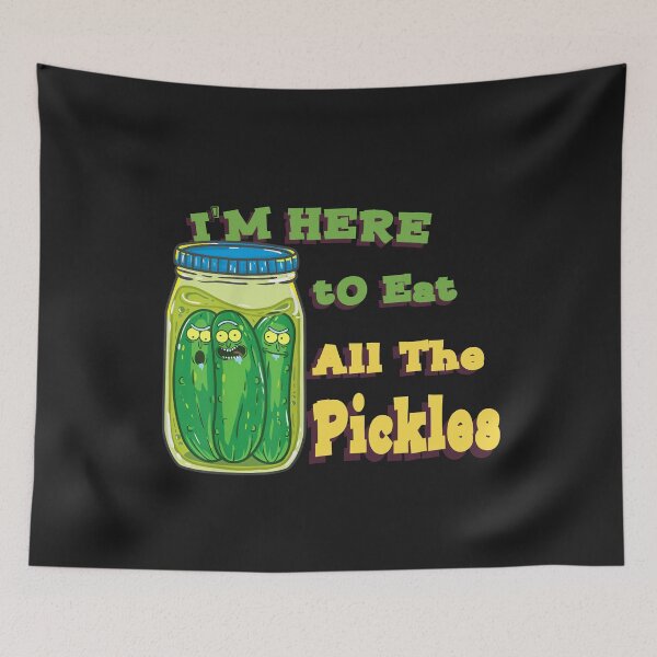Item preview, Grumpy Pickles Funny T-Shirt – I'm Here to Eat All the Pickles designed and sold by LarryMBrown.