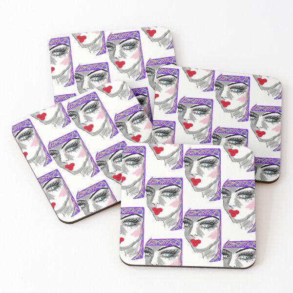 Item preview, Eyelashes for Days - Red Lipped Girl Series designed and sold by Traci Owings Design.