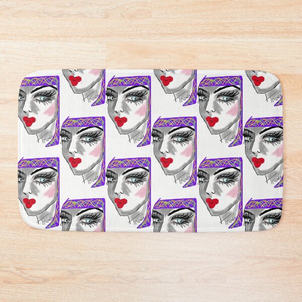 Item preview, Eyelashes for Days - Red Lipped Girl Series designed and sold by Traci Owings Design.