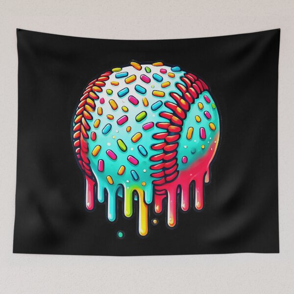 Item preview, Ice Cream Drip Baseball Stuff Baseball Drip For Boys Kids  designed and sold by miaa-artistshop.