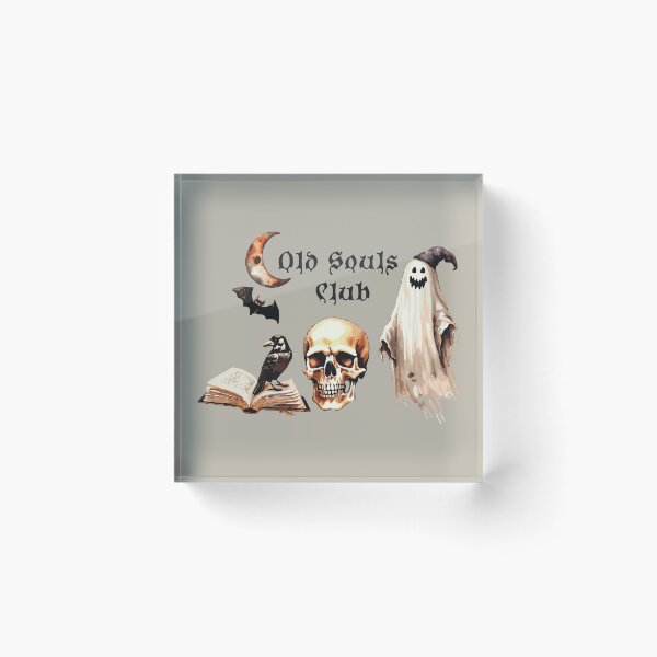 Item preview, Old Souls Club Cozy Gothic Halloween Art by Anne Brooke Art designed and sold by Anne Brooke Art.
