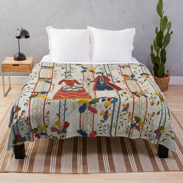 Item preview, 1786 Colcha (Coverlet) from Mexico designed and sold by AnimaliaStar.