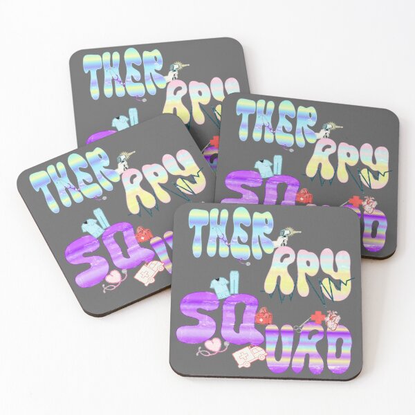 Item preview, Therapy Squad with Coquette Multicolor Text designed and sold by DivineHaven.
