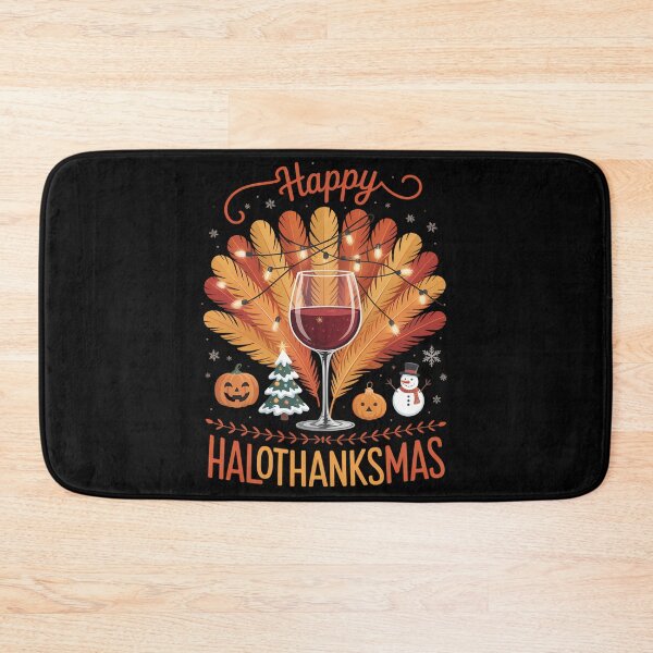Item preview, Wine Glass Thankgiving Funny Wine Happy Hallothanksmas designed and sold by PeteHomenick.