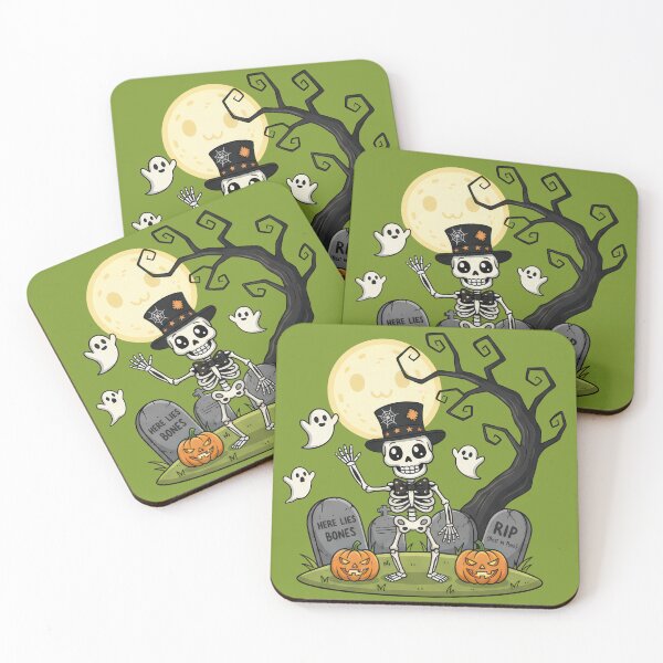 Item preview, Skeleton Party Under the Moonlight designed and sold by RickGoulet.