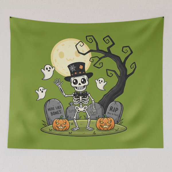 Item preview, Skeleton Party Under the Moonlight designed and sold by RickGoulet.