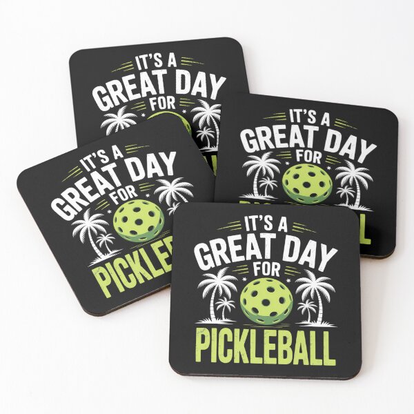 Item preview, Great Day Pickleball Palm Trees Pickle Ball Beach Sport designed and sold by Bandikonsalez.