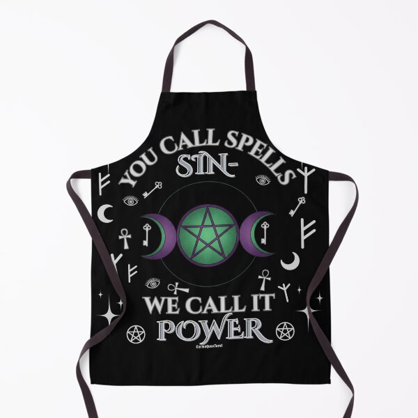 Item preview, You Call Spells Sin – We Call It Power Witchcraft Reclamation Design with Pentagram, Moons & Sacred Symbols designed and sold by CarmaQuanTarot.