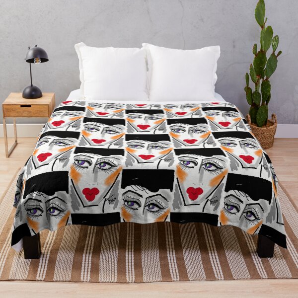 Item preview, Purple Eyes - The Red Lipped Girl Series designed and sold by Traci Owings Design.