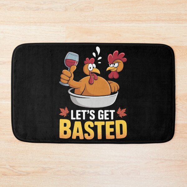 Item preview, Womens Funny Let's Get Basted Turkey & Wine Glass Thanksgiving Day designed and sold by PeteHomenick.