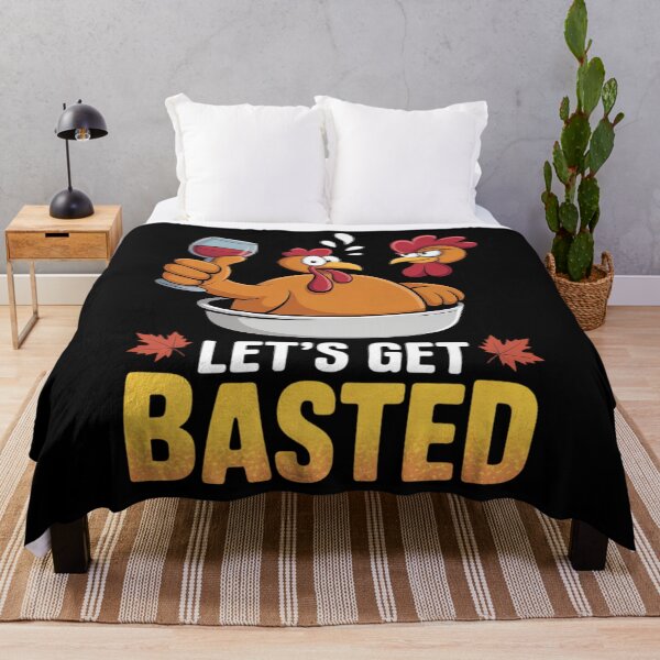 Item preview, Womens Funny Let's Get Basted Turkey & Wine Glass Thanksgiving Day designed and sold by PeteHomenick.