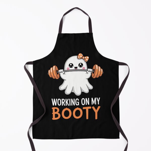 Artikelvorschau, Working On My Booty Boo-Ty Lustiges Halloween Gym Ghost Wortspiel entworfen und verkauft von PeteHomenick.