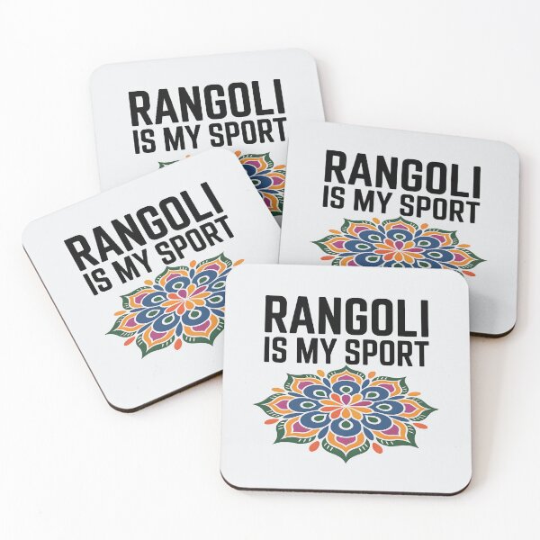 Item preview, Rangoli Is My Sport – Fun Diwali Festival Design designed and sold by Jollys-ArtShop.