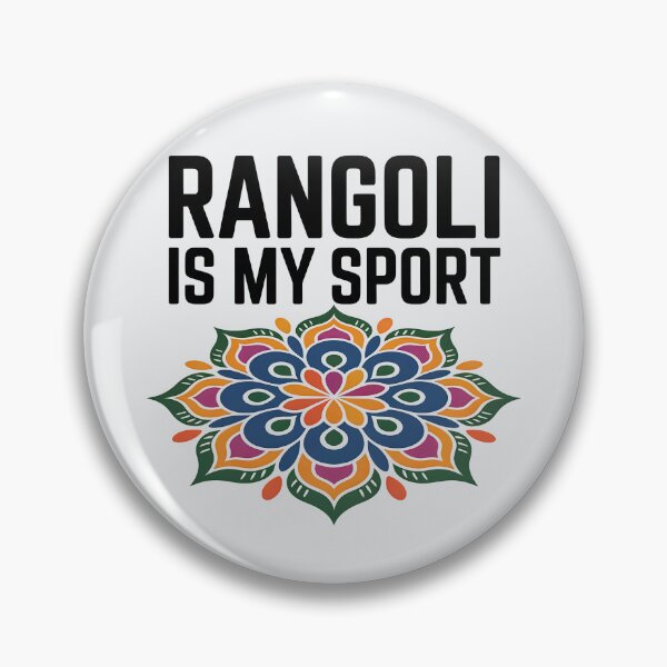 Item preview, Rangoli Is My Sport – Fun Diwali Festival Design designed and sold by Jollys-ArtShop.