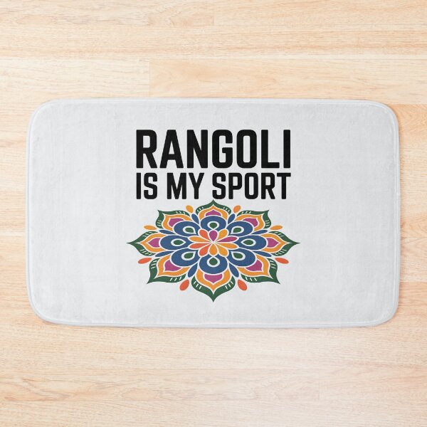 Item preview, Rangoli Is My Sport – Fun Diwali Festival Design designed and sold by Jollys-ArtShop.