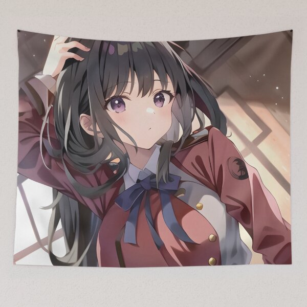Item preview, Takina Inoue Red Uniform Stylish Pose Lycoris Recoil designed and sold by HumbertoValveno.