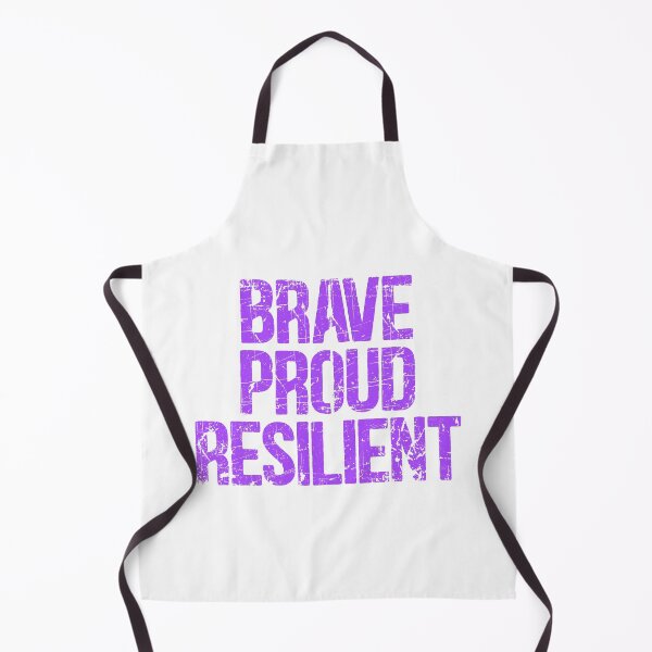 Item preview, Vintage Brave Proud Resilient Military Kids Purple up designed and sold by Dolphin Graphic.