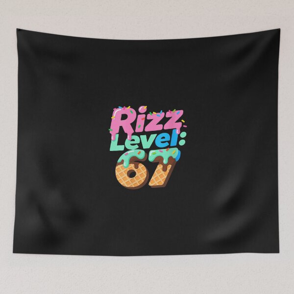 Item preview, Womens Rizz Level 67 Meme Shirt Ice Cream Drip Meme Six Seven 6 7  designed and sold by grumpzara.