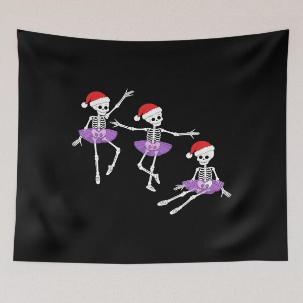 Item preview, Xmas Ballerina Skeleton Halloween Elegance for Christmas designed and sold by PeteHomenick.