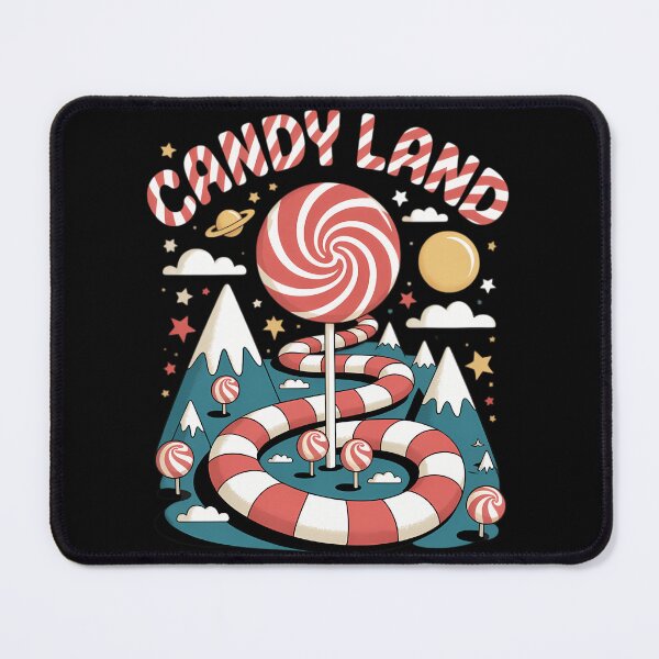 Item preview, Xmas Candy Land Rainbow Trail Candy Cane Merry Christmas designed and sold by PeteHomenick.