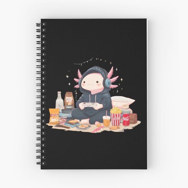 Item preview, Cozy Gamer Axolotl – Snack Attack Mode designed and sold by PreeCha Art & Co..