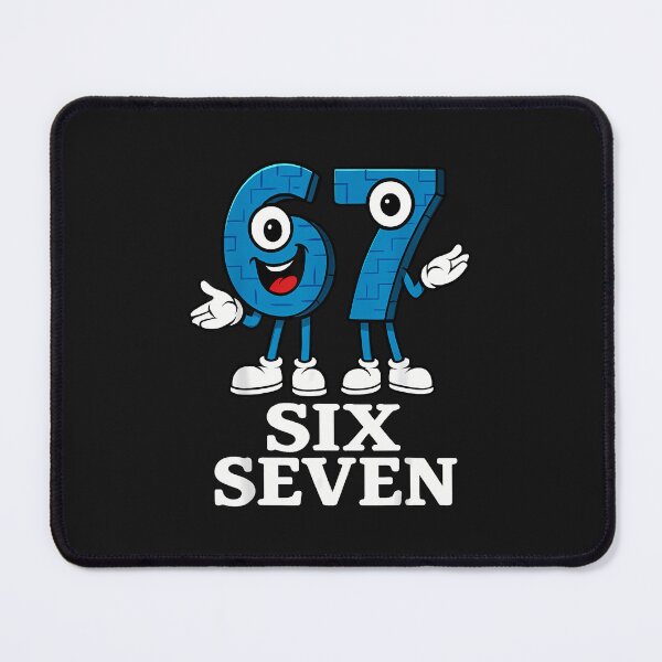 Item preview, 67 Six Seven 6-7 - Funny Italian Brainrot Kids Gaming Meme designed and sold by grumpzara.