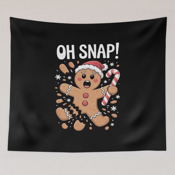 Item preview, Funny Christmas Gingerbread Man Oh Snap Pajama designed and sold by khorbiasieno.
