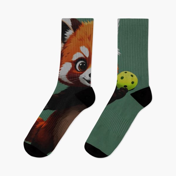 Item preview, blended pickleball red panda funny animal sports designed and sold by SmashingDeals.
