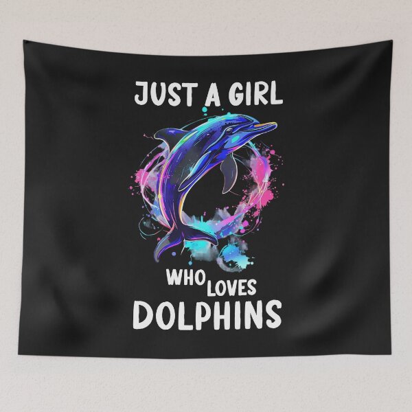Item preview, Vibrant Dolphin Lover Girl T-Shirt designed and sold by TinaMDedrick.