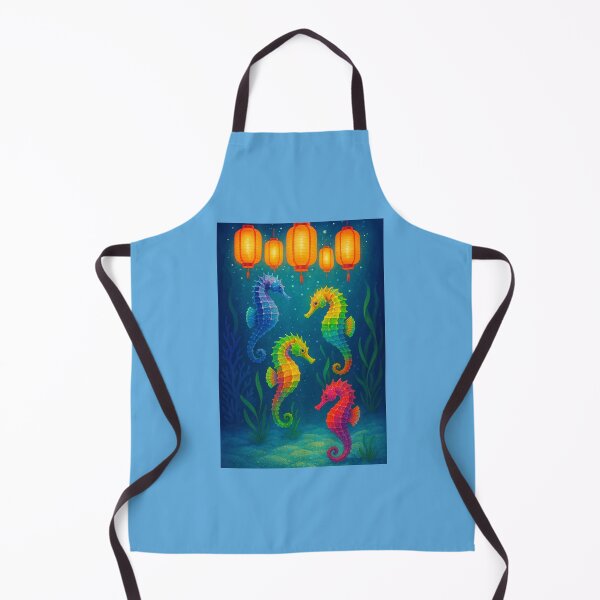 Item preview, Seahorses with Lanterns designed and sold by Tridentulus.