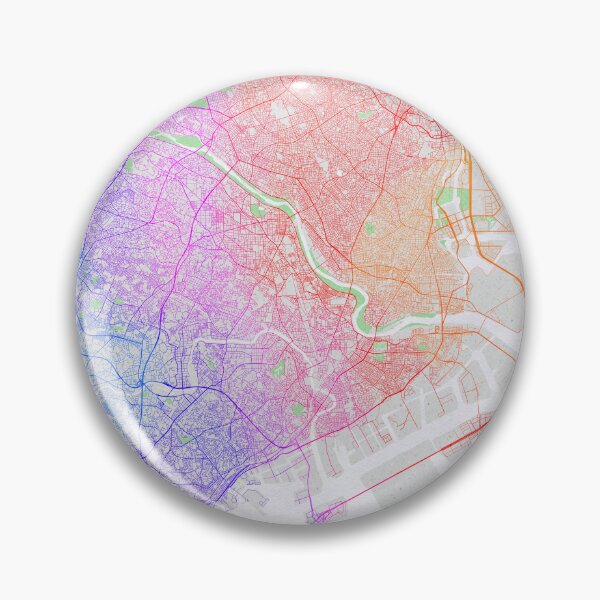 Item preview, Kawasaki City Map of Kanagawa, Japan - Colorful designed and sold by deMAP.