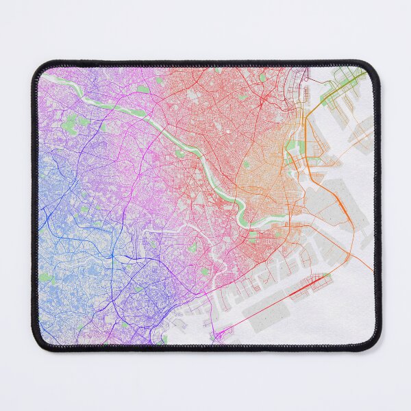 Item preview, Kawasaki City Map of Kanagawa, Japan - Colorful designed and sold by deMAP.