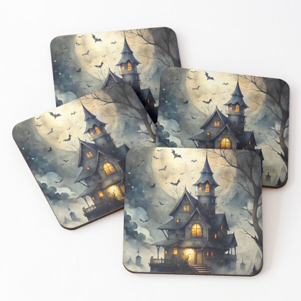 Item preview, Happy Halloween poster, postcard, illustration designed and sold by 4Seasons.