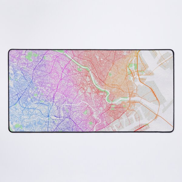 Item preview, Kawasaki City Map of Kanagawa, Japan - Colorful designed and sold by deMAP.