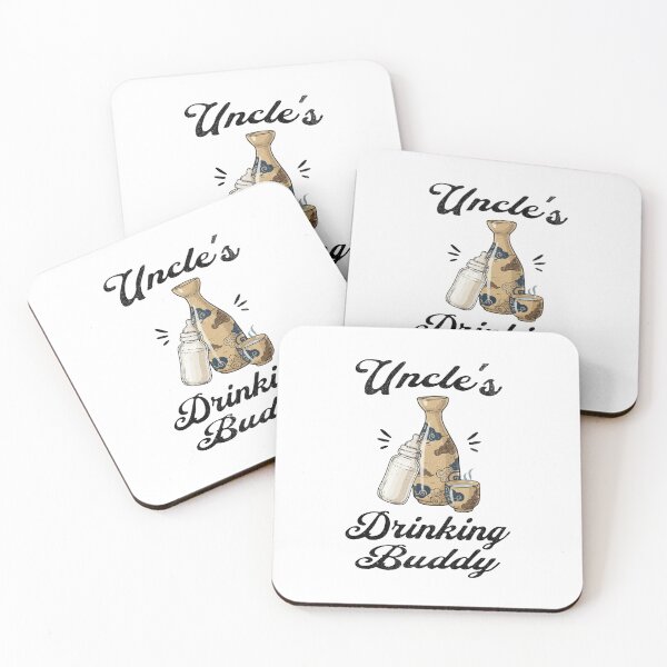 Item preview, Uncle's Drinking Buddy (Sake Lover) in Black Text designed and sold by xxroseate.