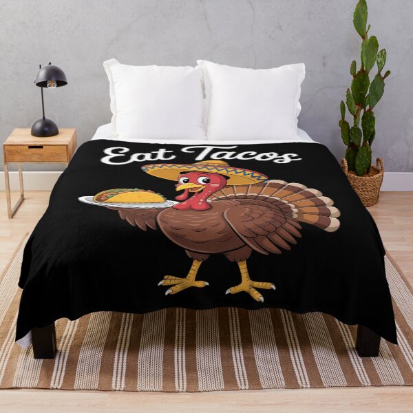 Item preview, Funny Mexican Turkey Eats Tacos Thanksgiving Christmas designed and sold by ValerieRodrigue.